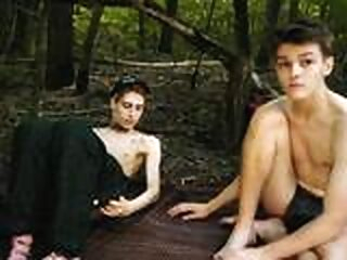 Two Friends Decided to Have Some Fun in Nature After the Picnic Was Over. decided gay friends